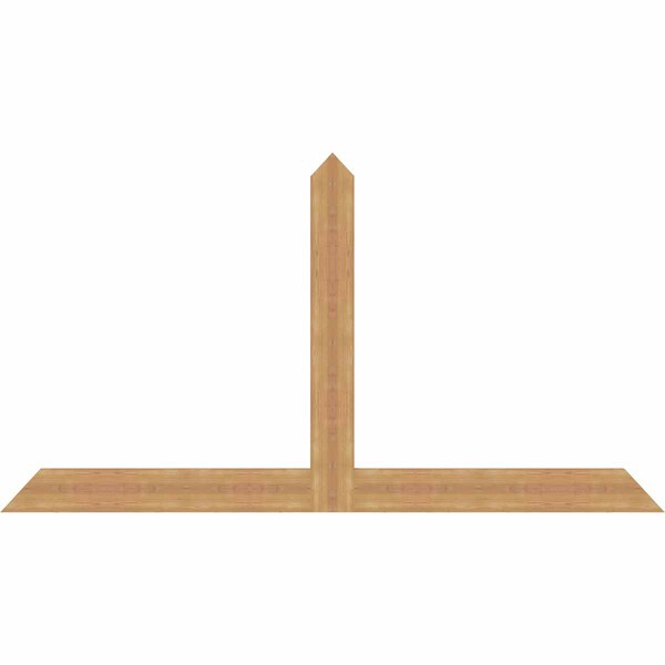 Ekena Millwork Portland Timber Gable Bracket, Western Red Cedar, 84"W x 45"H x 1 1/2"D x 5 1/2"F, 13/12 Pitch GBW084X45X0206POR00SWR - main